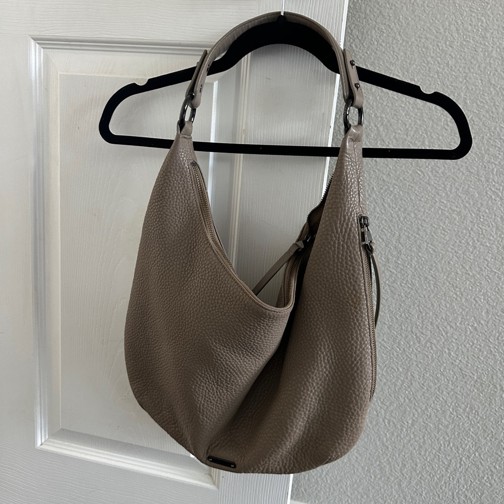 Rebecca Minkoff Taupe Leather Hobo Bag
